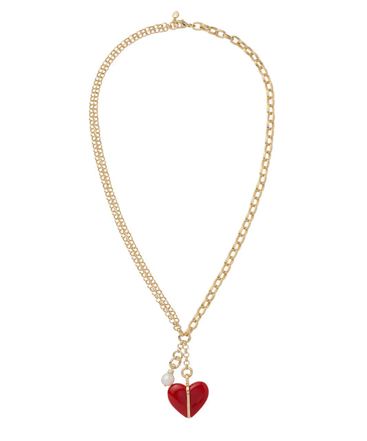 The Big Stone Heart Charm Pendant