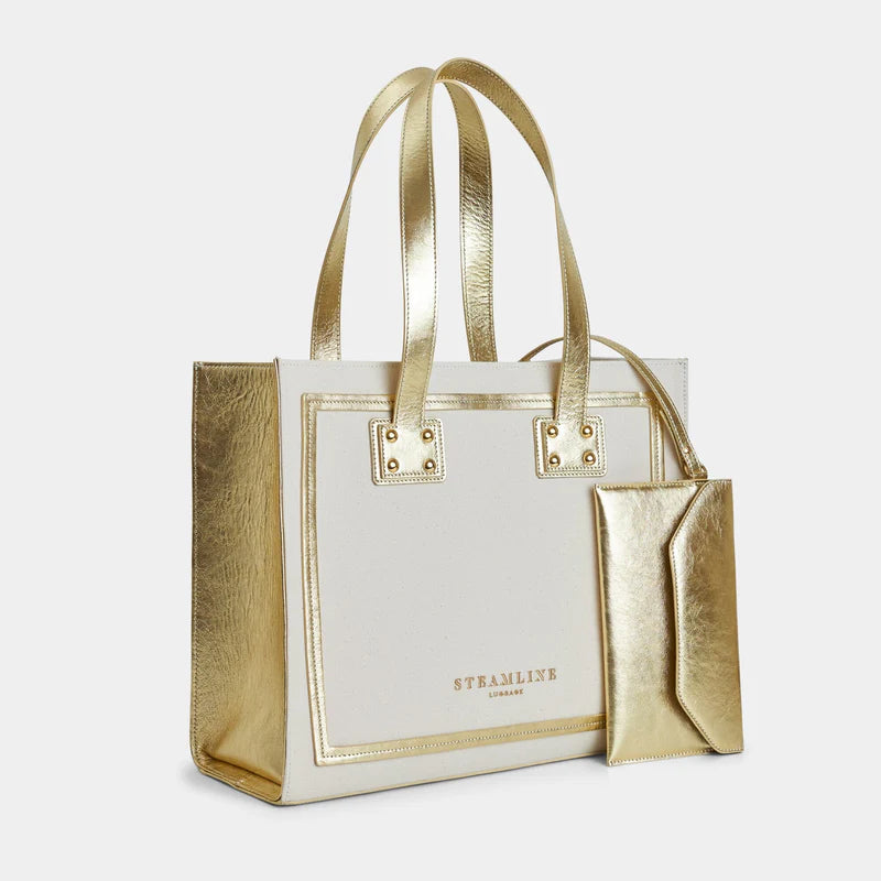 The Navigator Gold Tote