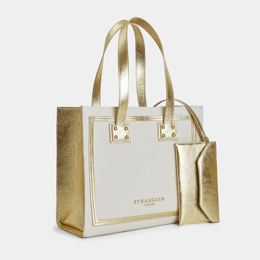 The Navigator Gold Tote