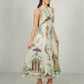 Auri Halter Midi Dress