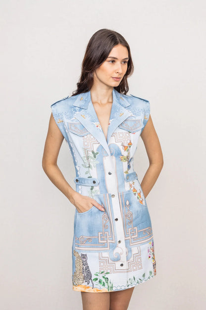 Koi Shirt Mini Dress