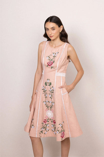 Serel Sleeveless Midi Dress