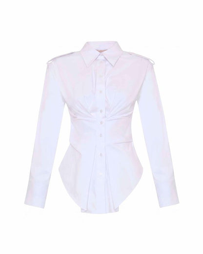 Nemesis Cinched Epaulet Shirt