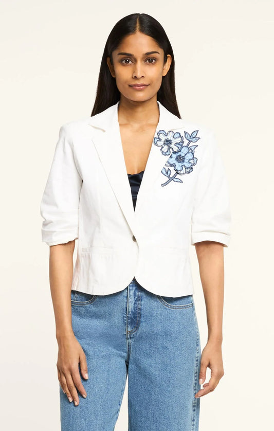 STRIPED FLORAL PETIT KHLOE BLAZER