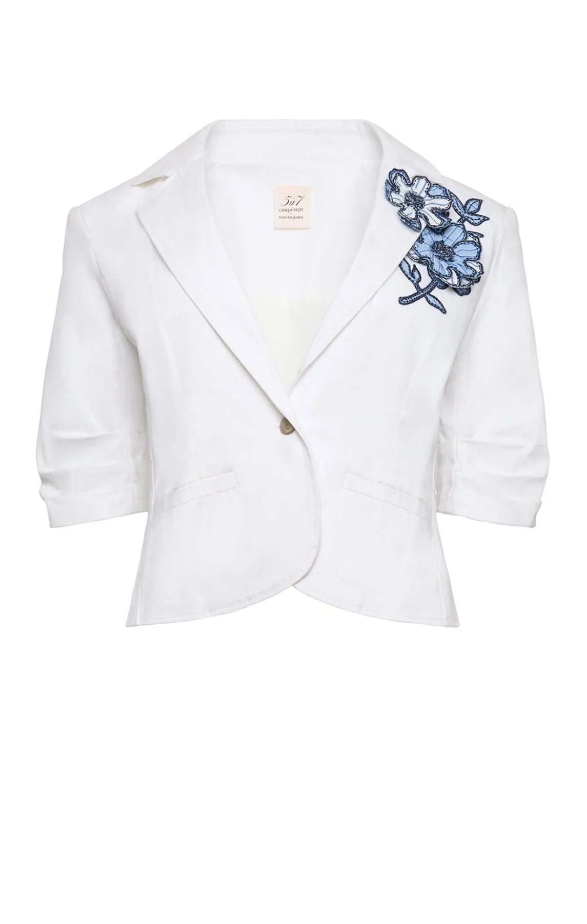 STRIPED FLORAL PETIT KHLOE BLAZER