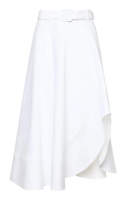 WHITE ZELDA JEAN SKIRT