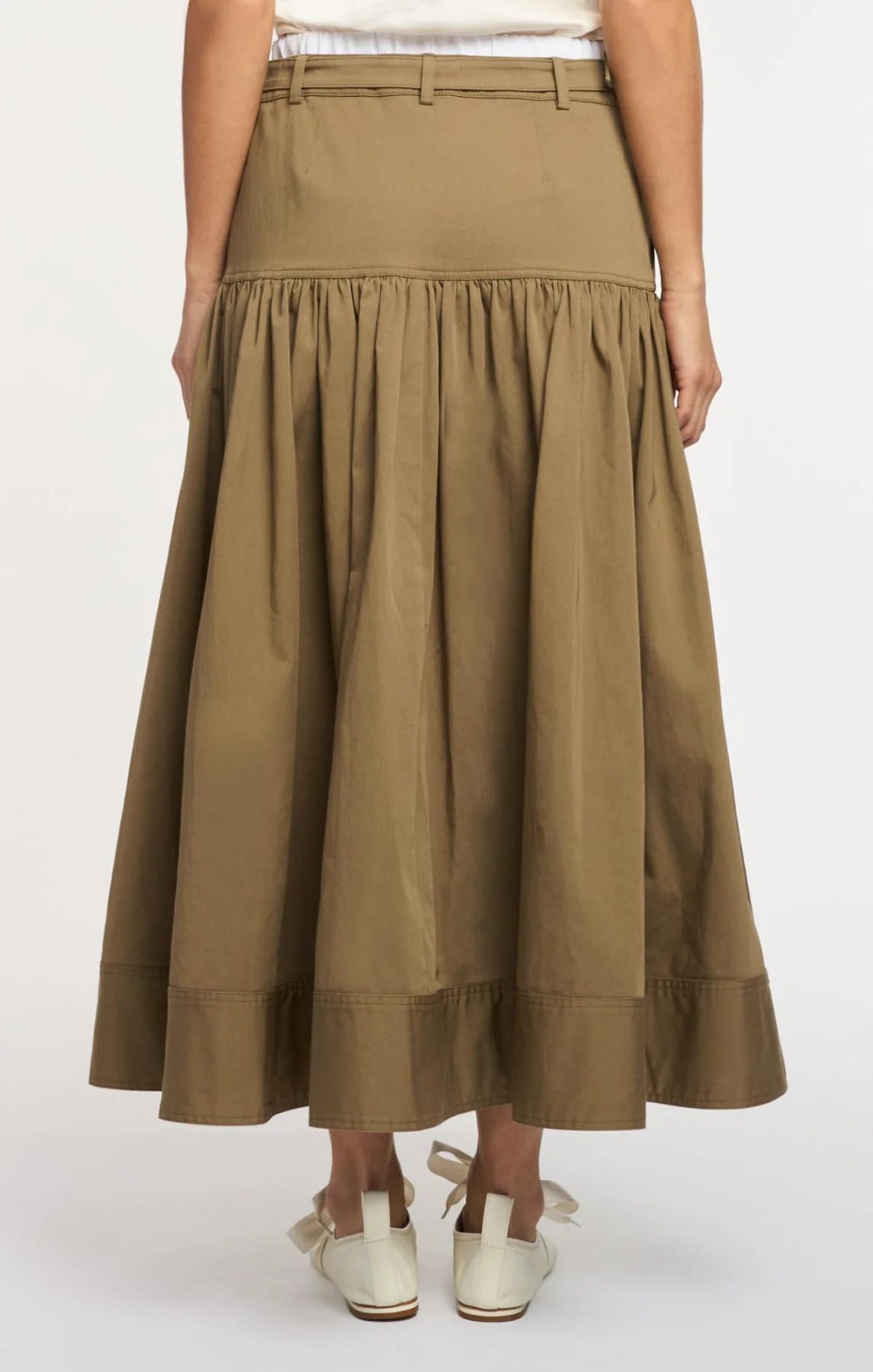 Olive Green Peri Skirt