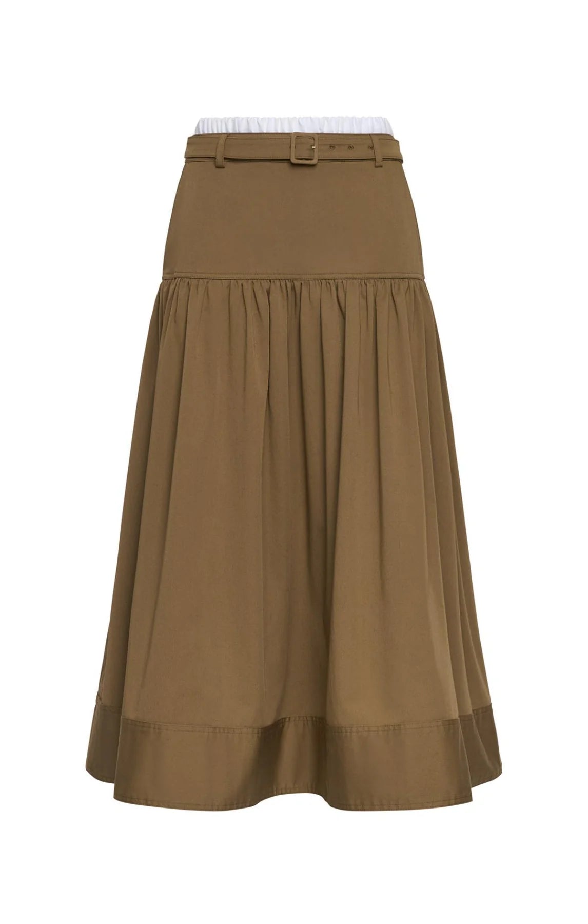 Olive Green Peri Skirt