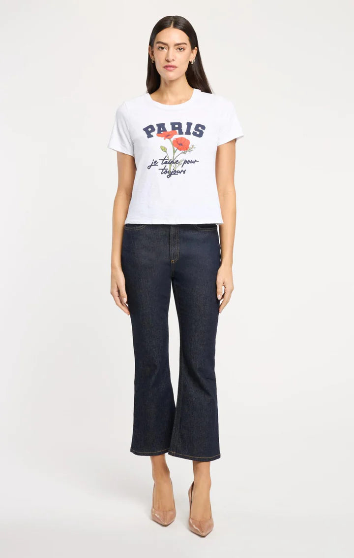 Paris Poppies Shrunken Tee