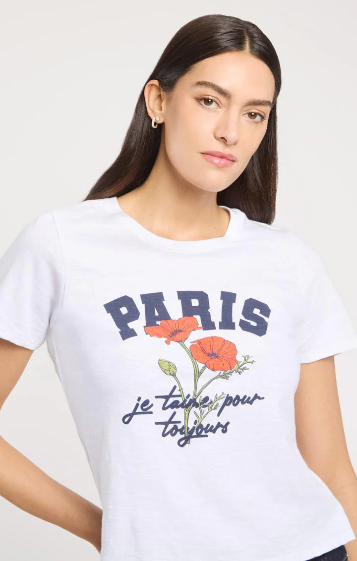 Paris Poppies Shrunken Tee