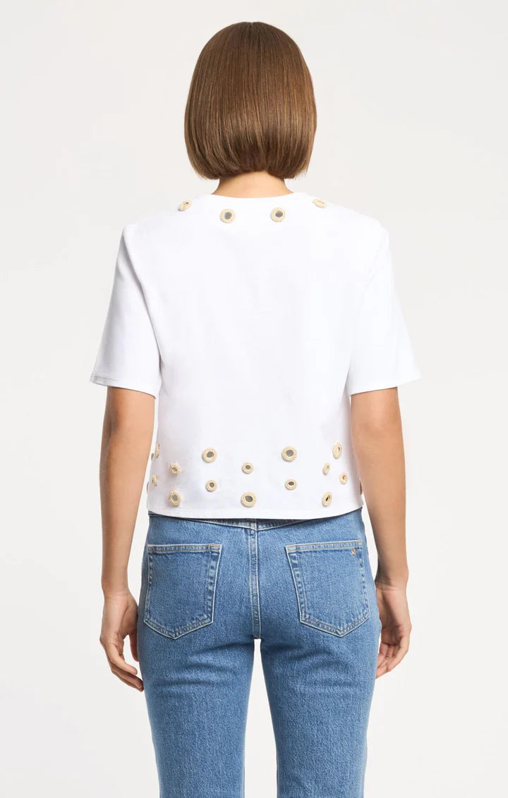 Crewneck Crochet Mirrors Tee