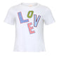Love Collage Patch Shrunken Tee