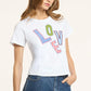 Love Collage Patch Shrunken Tee