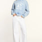 Beach Club Tumble Washed Brandy Pullover