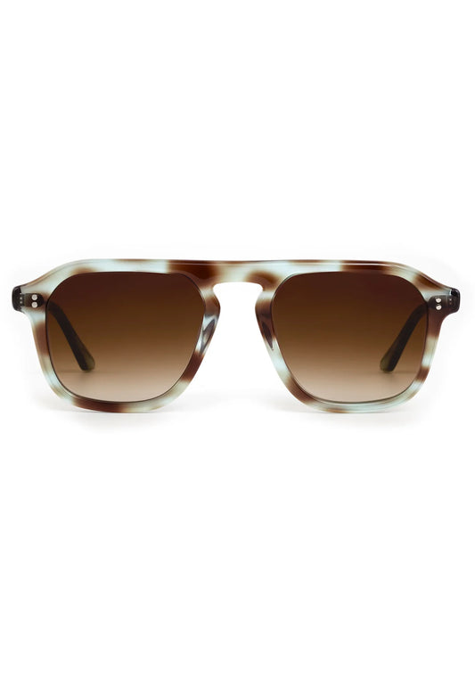 ZANDER Aquamarine Tortoise Sunglasses