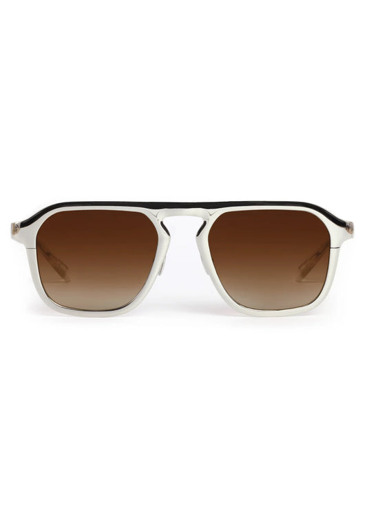 ZANDER CHROMA Silver Chroma + Crystal Sunglasses