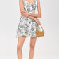 Miriam Sweetheart Drop Waist Mini Dress
