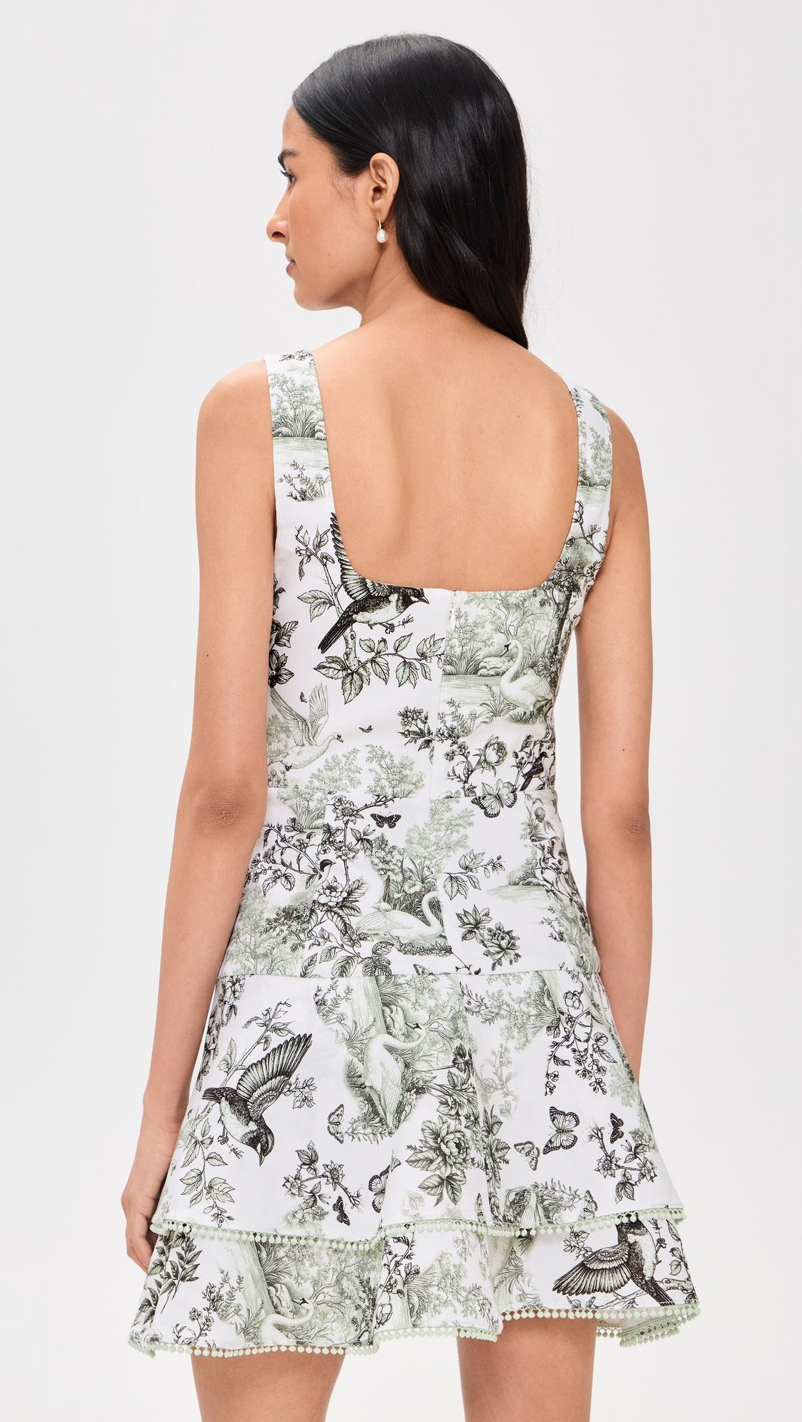 Miriam Sweetheart Drop Waist Mini Dress