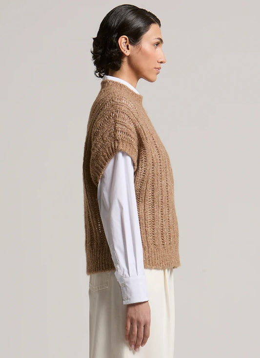 Saturn Sand Alpaca Vest