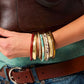 The Pave Stone Hinged Bracelet Duo