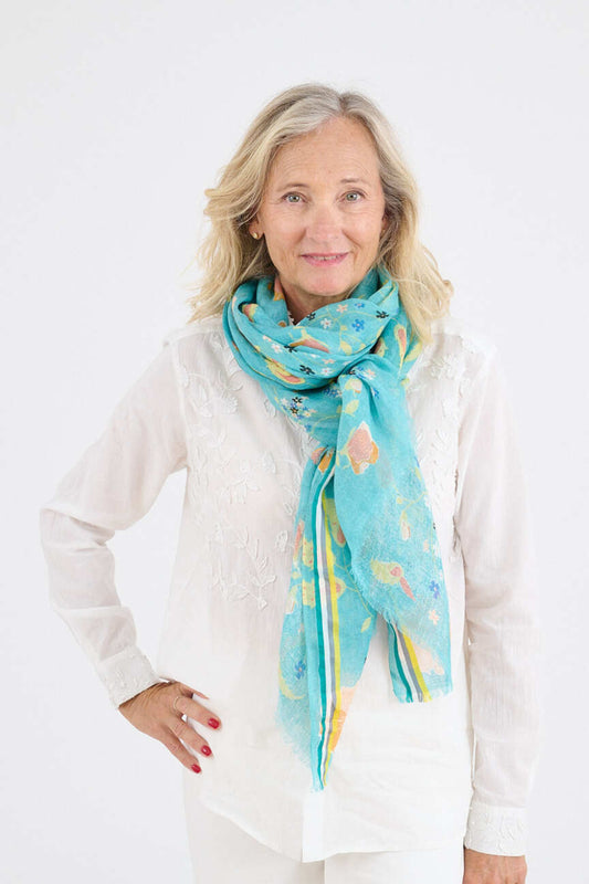 Becky Turquoise Scarf
