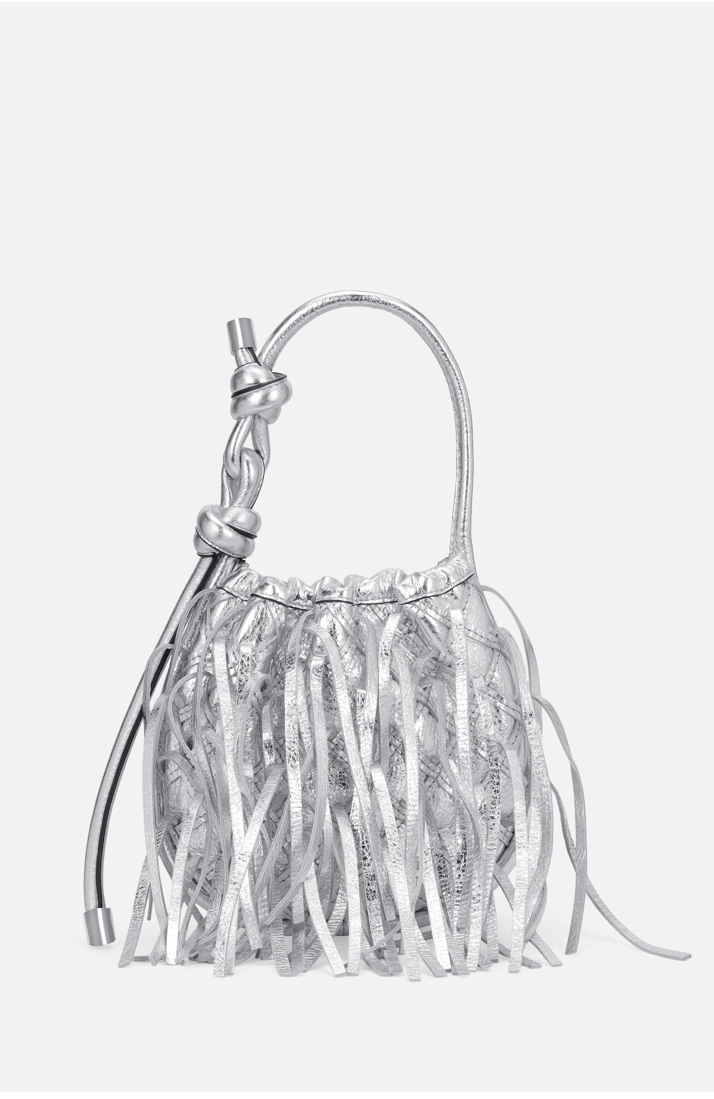Silver Fringe Ina Mini Polti Crossbody