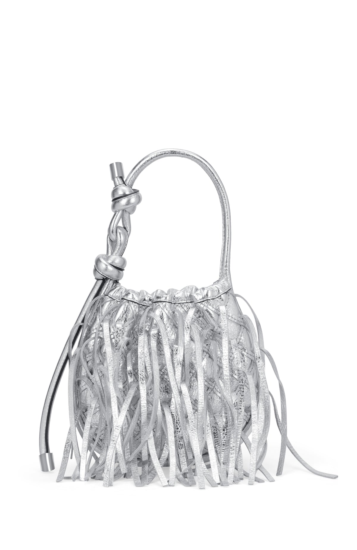 Silver Fringe Ina Mini Polti Crossbody