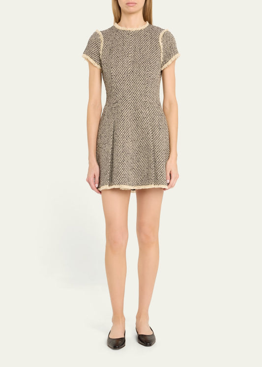 Nova Metallic Tweed Mini Dress