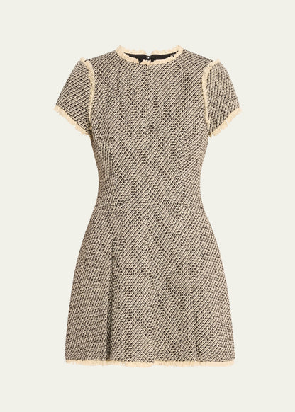 Nova Metallic Tweed Mini Dress