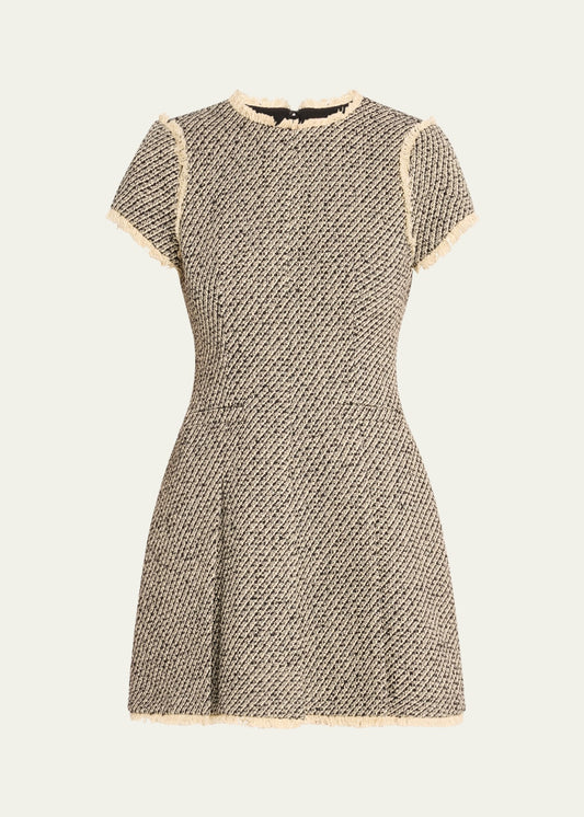 Nova Metallic Tweed Mini Dress