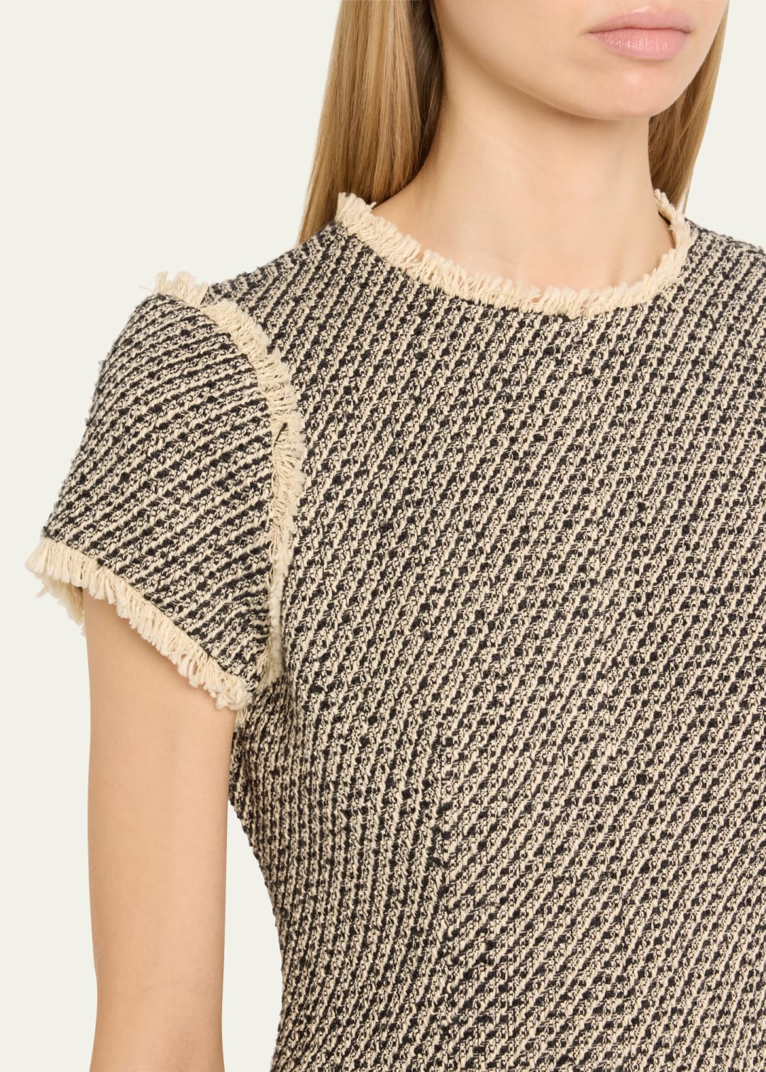 Nova Metallic Tweed Mini Dress