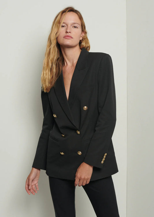 Walter Double Breasted Jacket Black