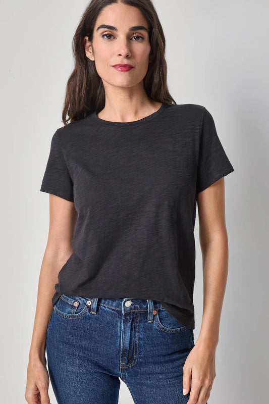 Short Sleeve Back Seam Crewneck