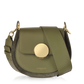 Military Green Yucca Suede Bag