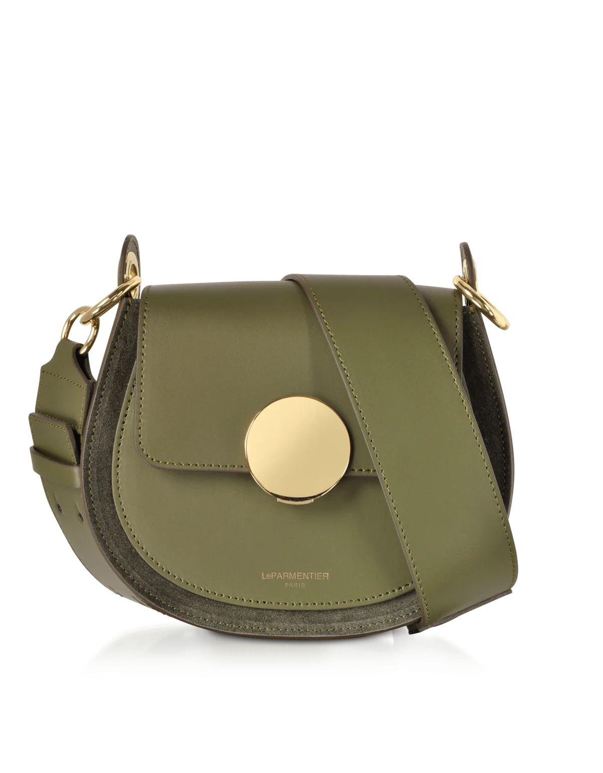 Military Green Yucca Suede Bag