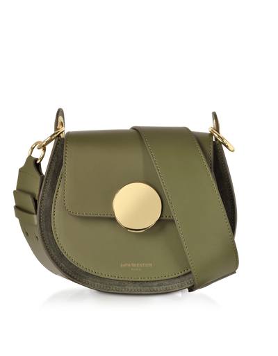 Military Green Yucca Suede Bag