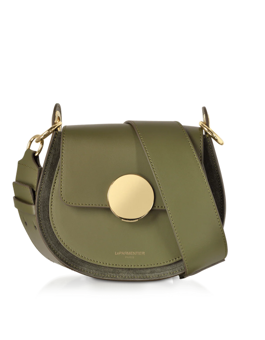 Military Green Yucca Suede Bag
