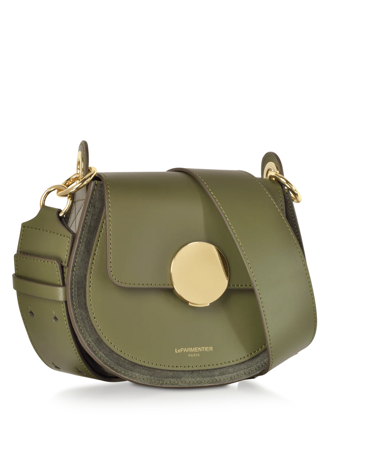 Military Green Yucca Suede Bag