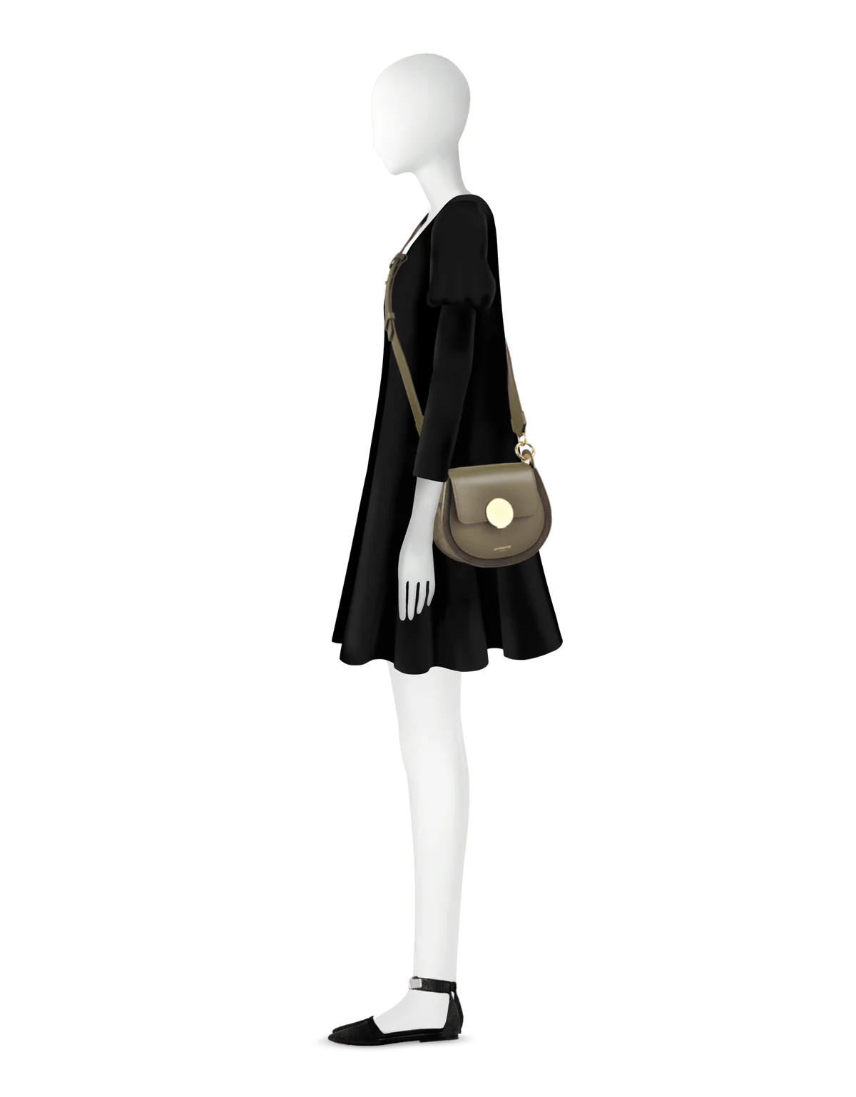 Military Green Yucca Suede Bag