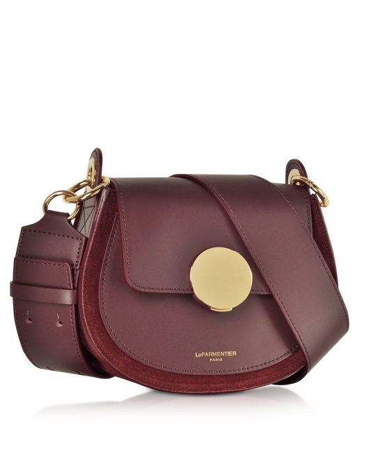 Burgundy Yucca Suede Bag