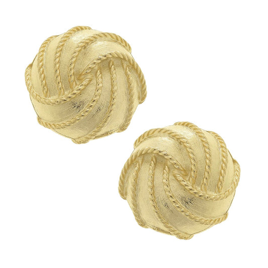 Gold Vintage Inspired Clip Earrings