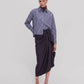 Ink Blue Echo Cropped Shirt