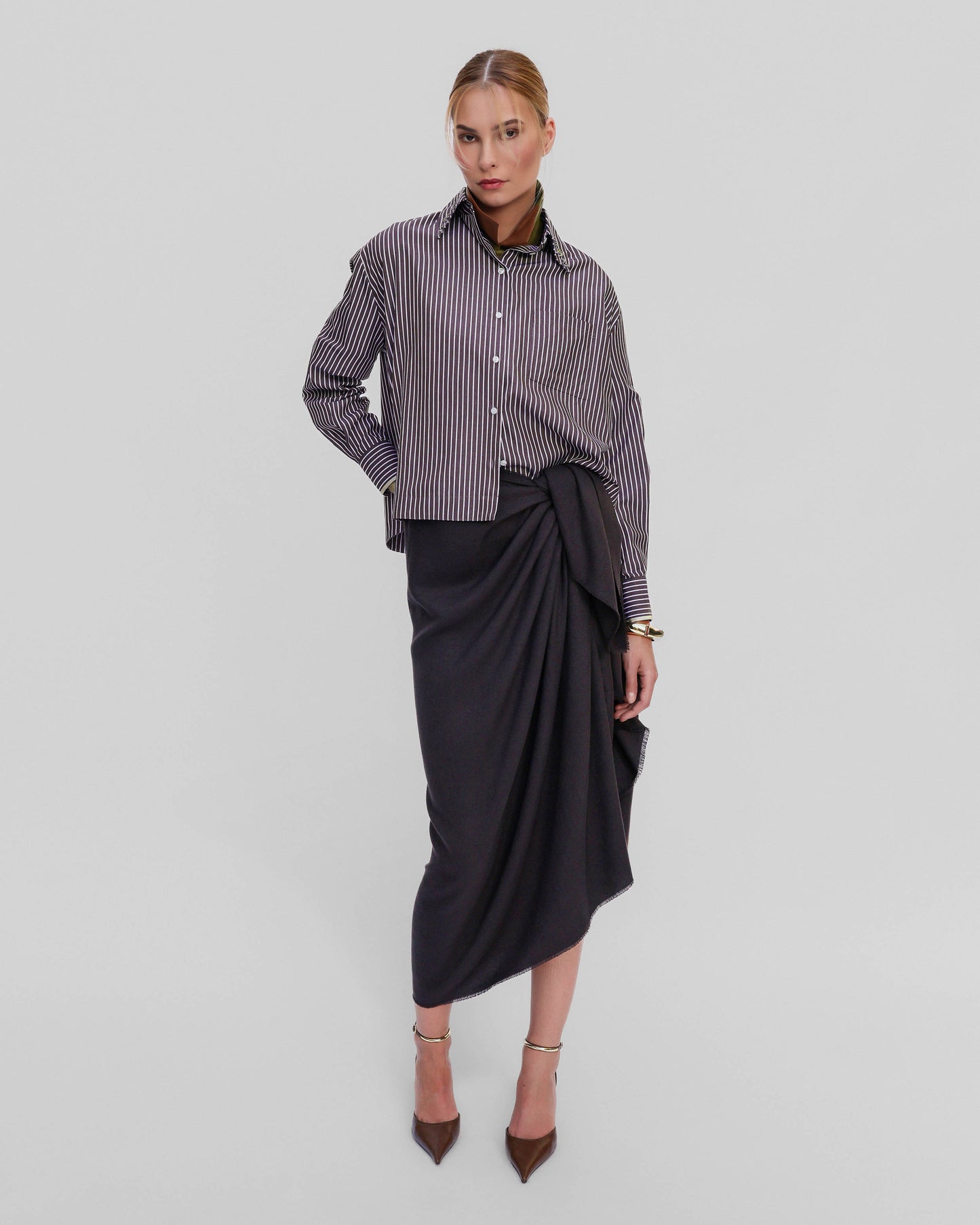 Huckleberry Echo Crystal Collar Shirt