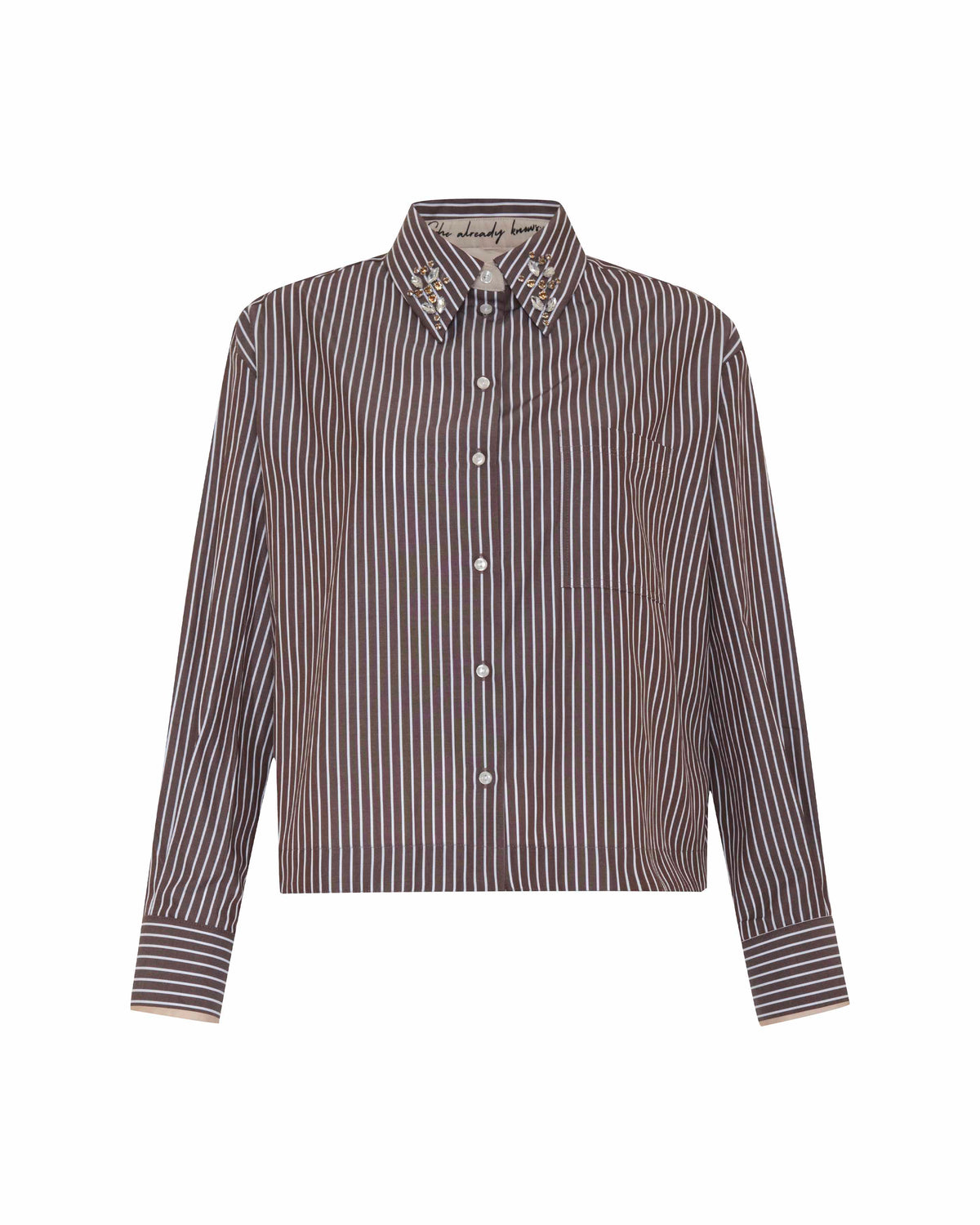 Huckleberry Echo Crystal Collar Shirt
