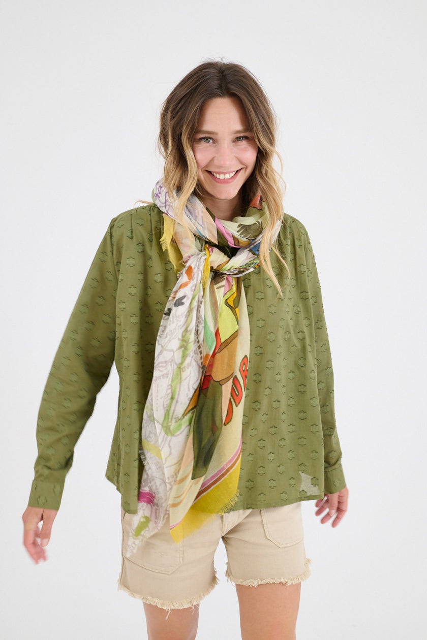 Gabie Scarf - Rose