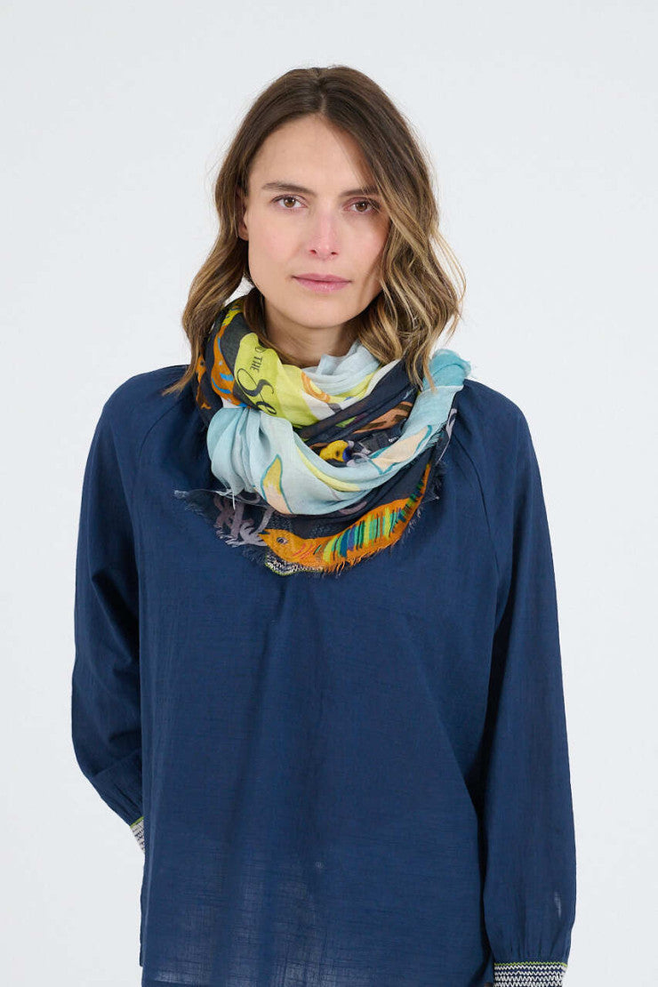 Gertrud Marine Scarf