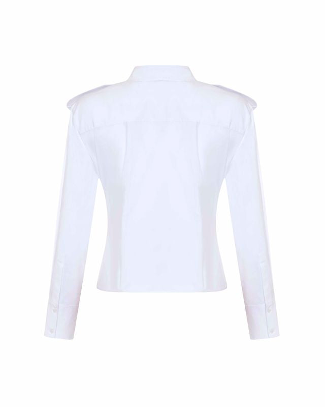 Nemesis Cinched Epaulet Shirt