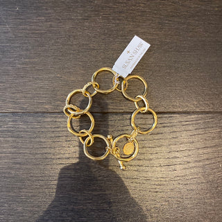 Gold Lg Round Chain Bracelet