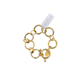 Gold Round Chain Bracelet