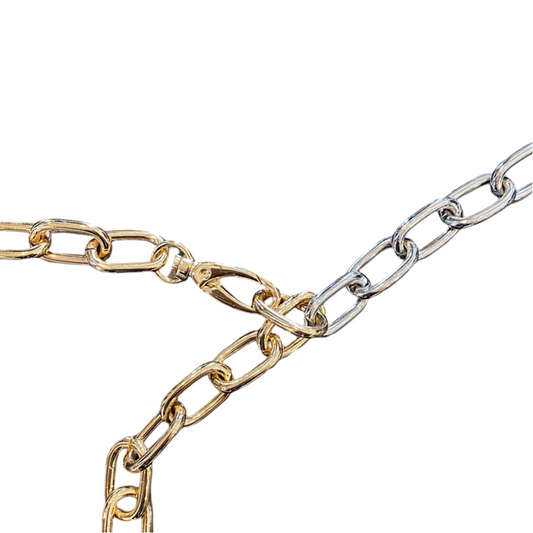 Finely Chain Gold And Silver Belt